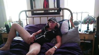 Officer Charlene feeling pleasured