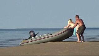 Lady Tourist and Boatman two
