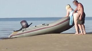 Lady Tourist and Boatman two