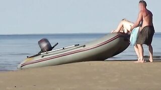 Lady Tourist and Boatman two