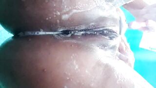 I click this link the shower to shave my twat and, being wicked, I take the opportunity to fondle my clit cuz I'm hawt and horny and there was no one to give me a nice bang