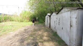 A mother I'd like to fuck void urine, whilst walking behind the garages on the street and in the yard. Urine from below her hairless snatch.