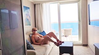 mother I'd like to fuck Aged Mom Housewife Rubbing her Large Boobs Snatch on a Cruise Ship