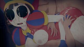 [FORTNITE x TADC] - POMNI "TRAPPED IN THE LOOP": Bound Up Digital Cutie & Hardcore POV Spitroast (4K/60FPS) - (異世界ピエロわからせ)