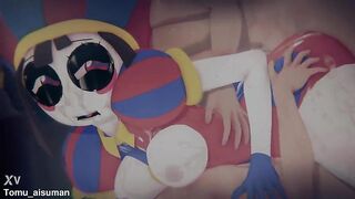 [FORTNITE x TADC] - POMNI "TRAPPED IN THE LOOP": Bound Up Digital Cutie & Hardcore POV Spitroast (4K/60FPS) - (異世界ピエロわからせ)