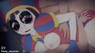 [FORTNITE x TADC] - POMNI "TRAPPED IN THE LOOP": Bound Up Digital Cutie & Hardcore POV Spitroast (4K/60FPS) - (異世界ピエロわからせ)