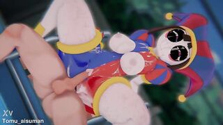 [FORTNITE x TADC] - POMNI "TRAPPED IN THE LOOP": Bound Up Digital Cutie & Hardcore POV Spitroast (4K/60FPS) - (異世界ピエロわからせ)