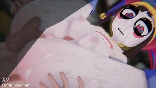 [FORTNITE x TADC] - POMNI "TRAPPED IN THE LOOP": Bound Up Digital Cutie & Hardcore POV Spitroast (4K/60FPS) - (異世界ピエロわからせ)
