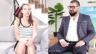 Gal Liv Lauren Talks About Wanting to Get Drilled in One as well as the other Holes and Gets Surprised With Hard double penetration!