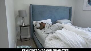 FamilyStrokes - Stepdaughter Sucks Stepdad’s Morning wood