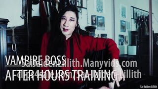 My Vampire Boss - After Hours Training (Teaser) - Pussy / Cunt owner JOI - SaiJaidenLillith Solo