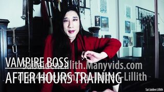 My Vampire Boss - After Hours Training (Teaser) - Pussy / Cunt owner JOI - SaiJaidenLillith Solo