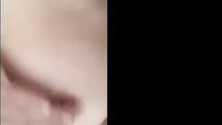 Hawt blond honey playing with herself whilst spouse is at work