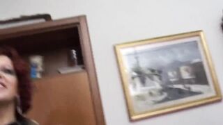 Italian amateur in three-some with anal for the redhead who is all hungry