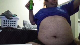 Chugging a 2nd beer after dinner