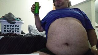 Chugging a 2nd beer after dinner