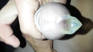 Cumming in cum drum thick rod masturbation