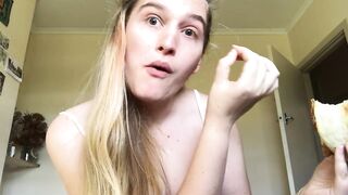 hawt hotty eats vegemite scroll