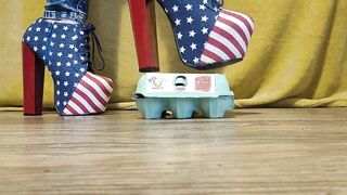ASMR _ Egg crush ( Naked feet )