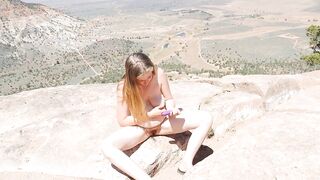 On A Cliff Me and M hawt beautie Masturbation