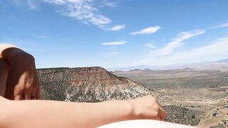 On A Cliff Me and M hawt beautie Masturbation