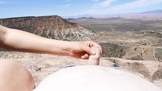 On A Cliff Me and M hawt beautie Masturbation