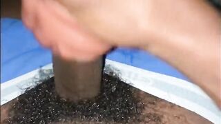 Breaking pocket snatch with beefy knob + Cum Discharged