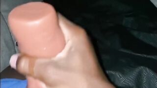 Breaking pocket snatch with beefy knob + Cum Discharged