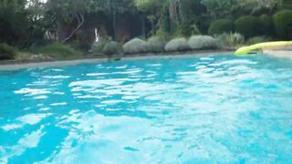 I screw my ex-girlfriend in her fresh boyfriend's pool