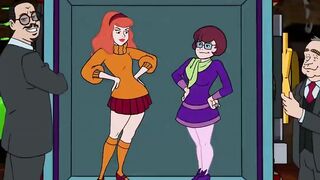 Caught inside the van! CG animation of sexy white gals with large bazookas getting their constricted pink twats orgasms Team fuck DP white gals