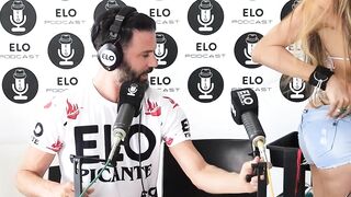 La pretty trans ate the banana as if it were a cock