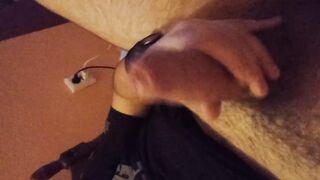 Stroking my large wang
