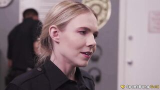 SPANKBANG GOLD - Cheating Sexy Cop Group-fucked By Whole Cop Vigour