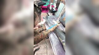 Wild Tattoo Shop Pont of time - Tattooing Whilst Giving a Head