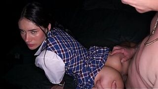 DILF guy fills college cutie's snatch with goo - Hardcore sex between DILF & College Gal