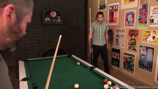 Hollie Mack's Cuckold Make a Pool Wager This guy Can Not Win