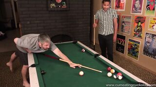 Hollie Mack's Cuckold Make a Pool Wager This guy Can Not Win