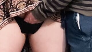 Old Stepdad Fingering Her Snatch