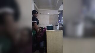 Employee Banging and Sucking When This babe Washes Filthy Dishes