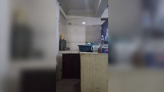 Employee Banging and Sucking When This babe Washes Filthy Dishes
