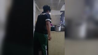 Employee Banging and Sucking When This babe Washes Filthy Dishes