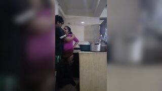 Employee Banging and Sucking When This babe Washes Filthy Dishes