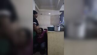 Employee Banging and Sucking When This babe Washes Filthy Dishes