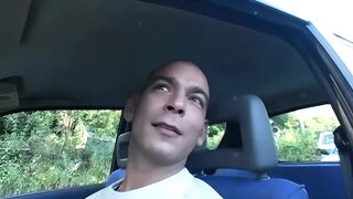 Bitch Gets Drilled Hard in Car and Outdoor by Multiple Boyz