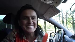 Bitch Gets Drilled Hard in Car and Outdoor by Multiple Boyz