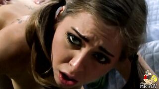 Riley Reid early career in pig tails pov!