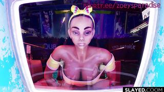Glamorous hotty meets a giant dick that fills her up