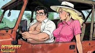 Jungle Gas Station: a Ebony Pump for a White Wife. BBC Wife Cuckold