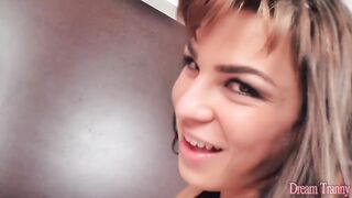 Hot Shemale Sabrina Xavier Rides His Schlong Then Bangs His