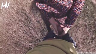 ♥ MarVal - We Were Walking In A Rural Field And My Spouse Screwed Me On The Path Lactating mother I'd like to fuck ♥